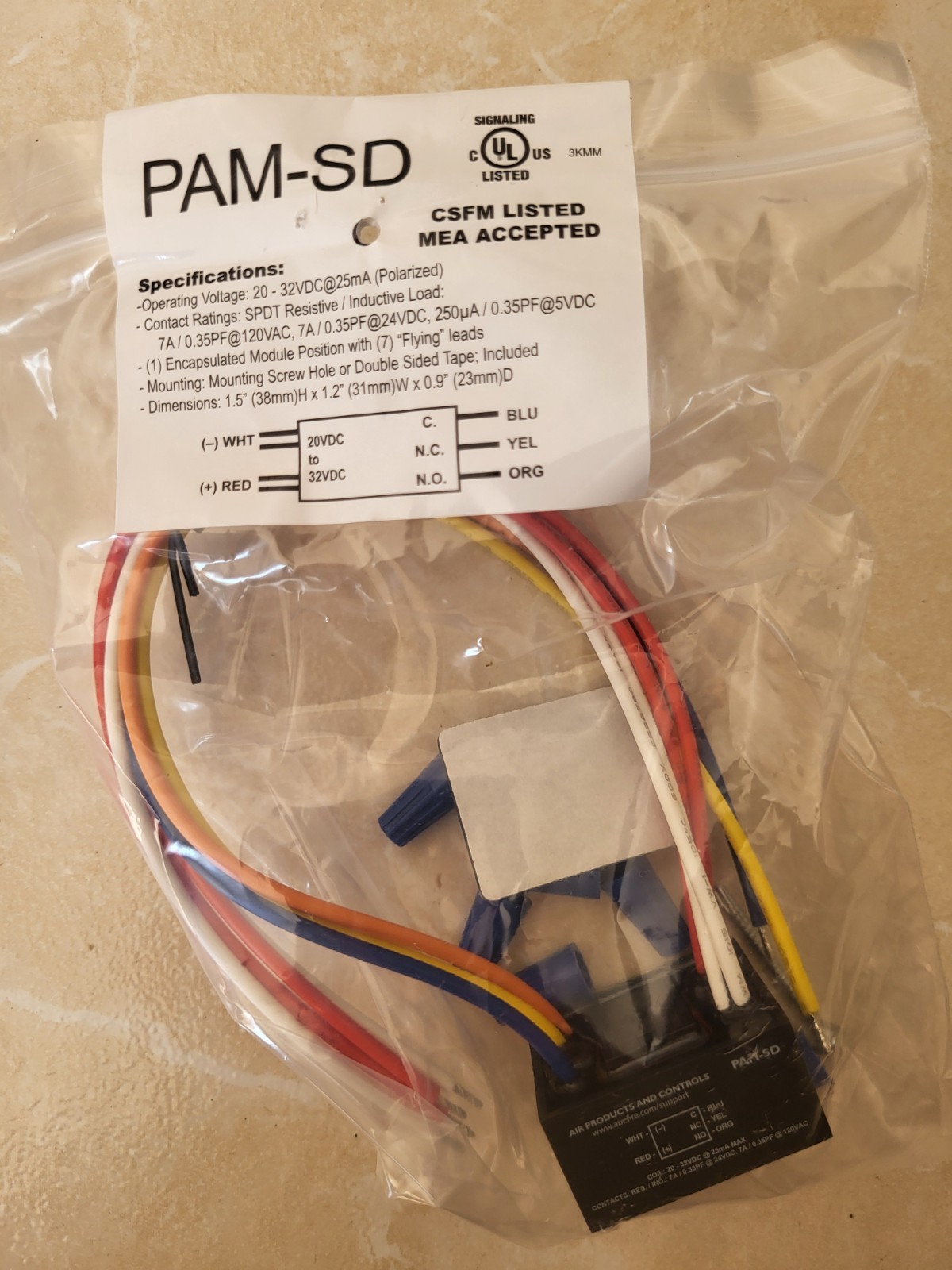 AIR PRODUCTS INC PAM-SD / PAMSD (BRAND NEW)