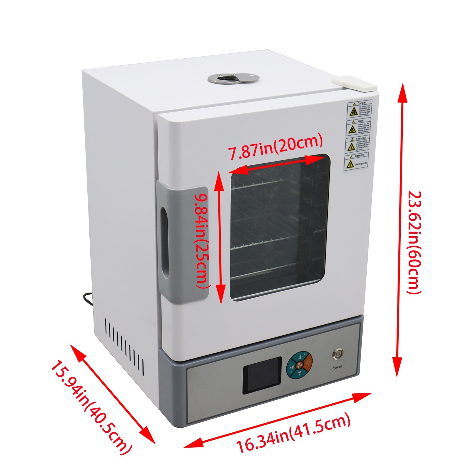 110V Digital Forced Air Convection Drying Oven 2 Layers Heating Chamber for Lab