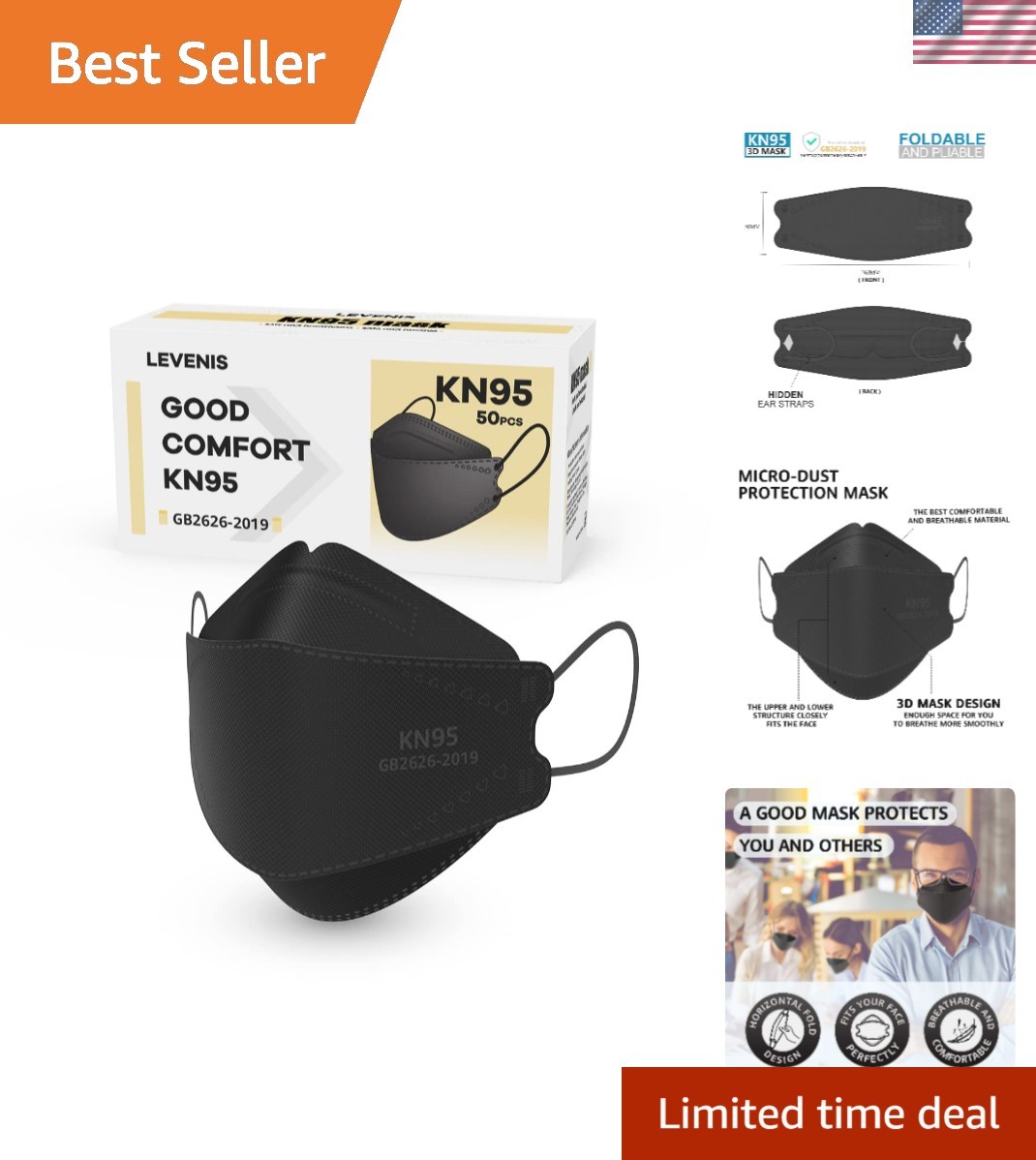 High-Quality KN95 Masks 50 Pack – Comfortable, Breathable, for All Occasions