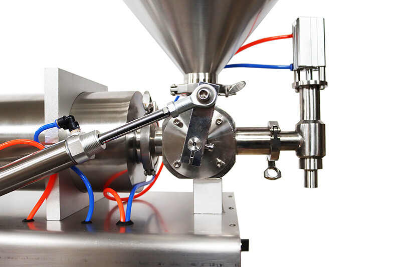 1000-5000ml Liquid / Pate Cream Filling Machine Pneumatic Filler 13gal Hopper