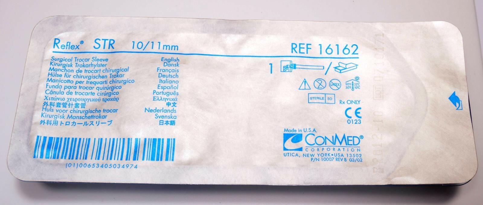 ConMed 16162 Reflex STR 10 / 11 mm Surgical Trocar Sleeve New NOS