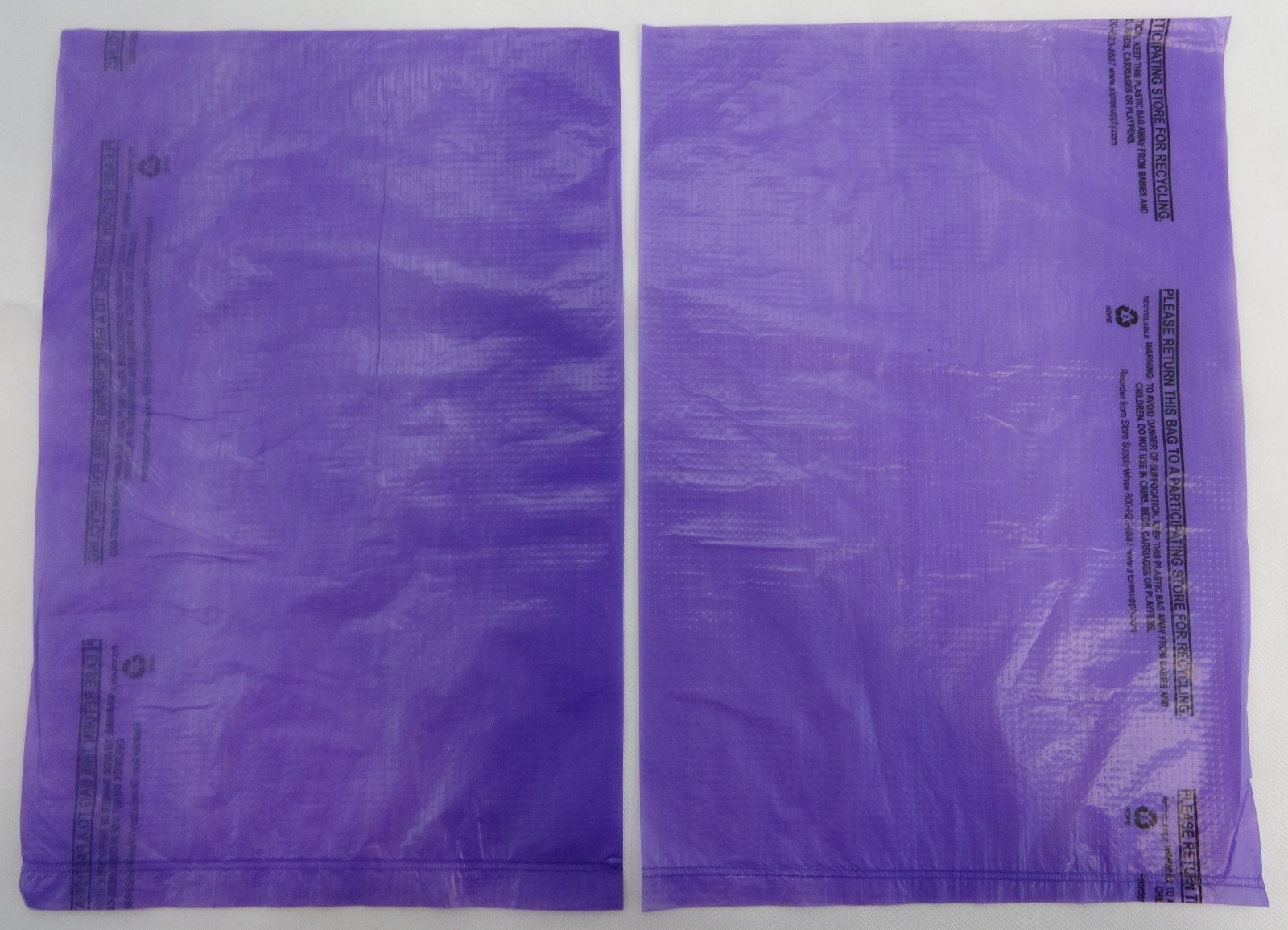 Qty. 100 Purple High-Density Bags 8.5″ x 11″ Plastic Merchandise Shopping Bag