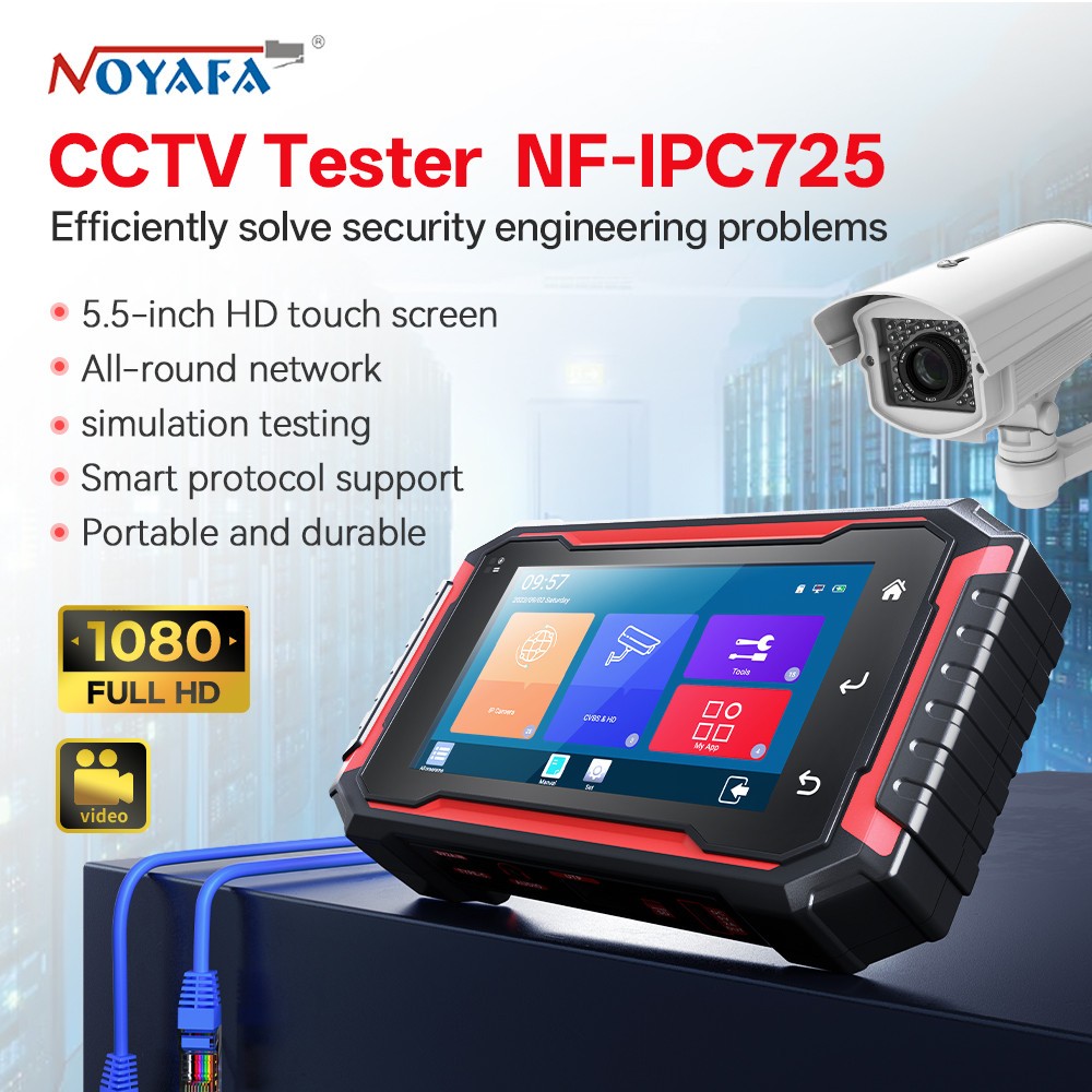 NOYAFA NF-IPC725 CCTV IP Camera Tester 5.5″ Touch Screen PoE Cable Analyzer