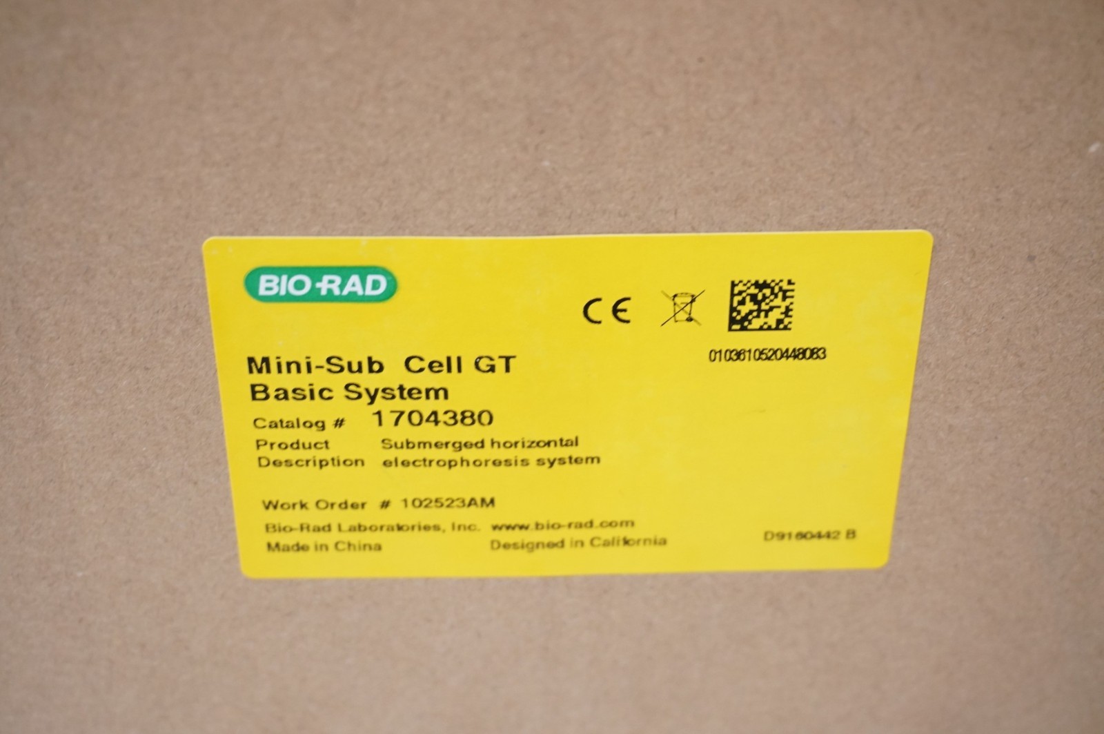 Bio-Rad Mini Sub Cell GT Basic System Electrophoresis Systems