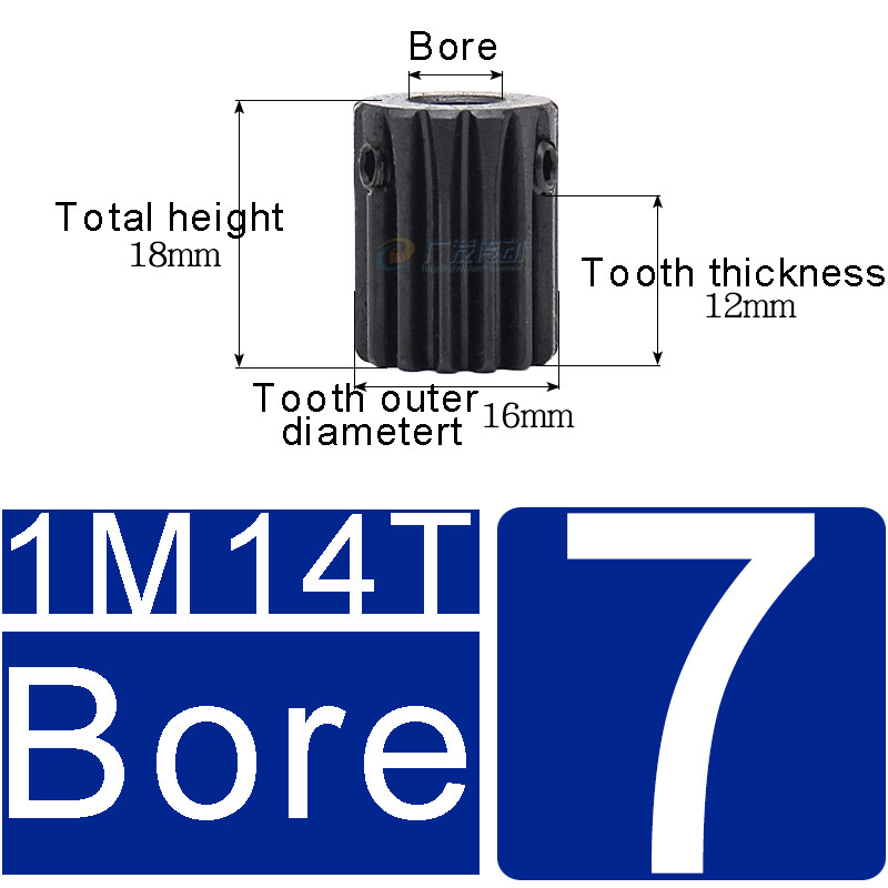 1 Mod Pinion Gear 10-150T Spur Gear With Step 45# Steel Transmission Gear 4~25mm