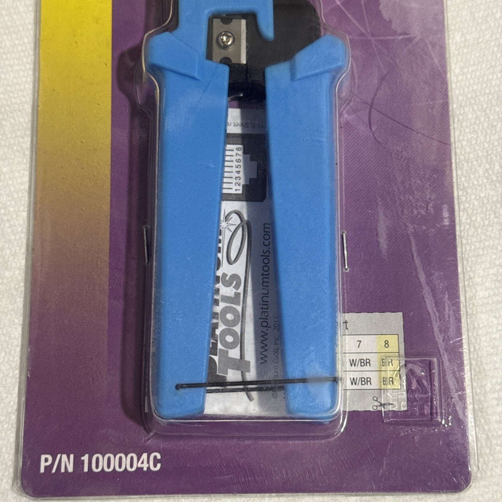 Platinum Tools® 100004C EZ-RJ45® Crimp Tool, Cat 5/5e, Cat6, RJ-11, RJ-12, RJ-45