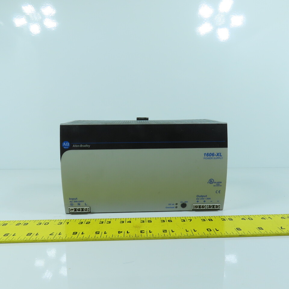 Allen Bradley 1606-XL480E Ser A 24-28V DC 20A Power Supply 200-240VAC 5A Input