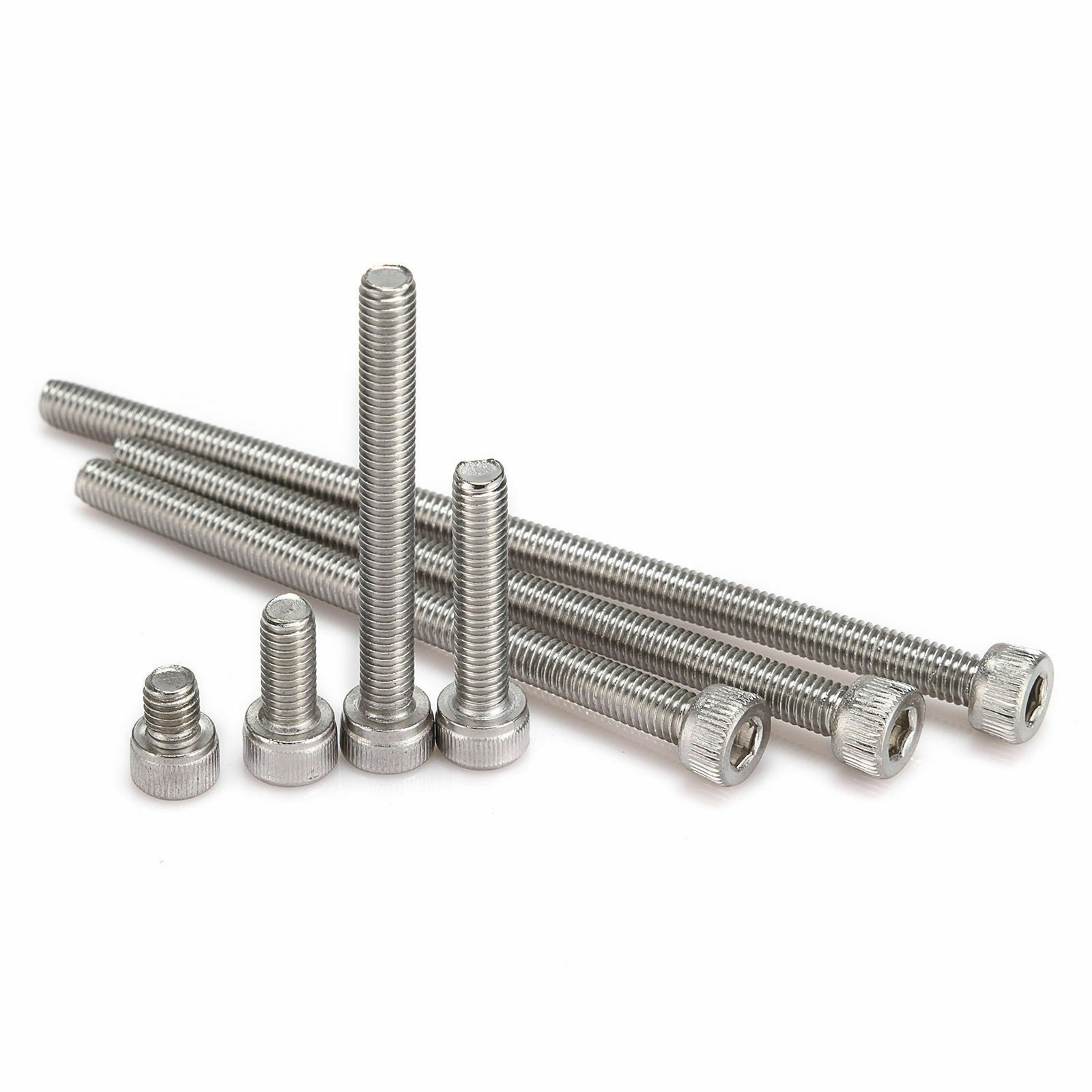 10/25/50/100/500pcs DIN912 M6 Stainless Steel 304 Hex Bolts Socket Cap Screws