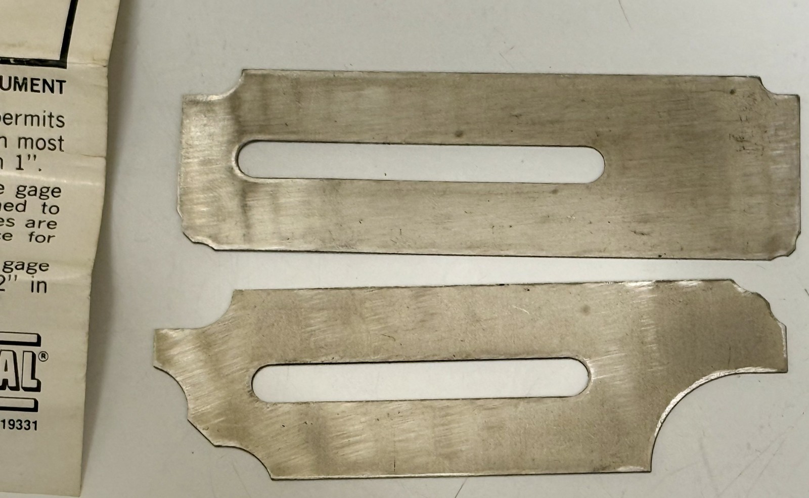 Fibre-Metal Products Weld Fillet Gauge 7 Pc Set Vintage Inspection Tool w/ Paper