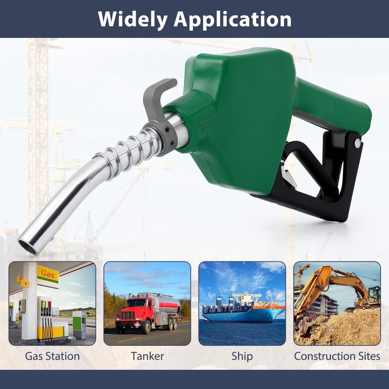 3/4 inch Automatic Fuel Nozzle Self-sealing Diesel Transfer Nozzle Auto Shut Off