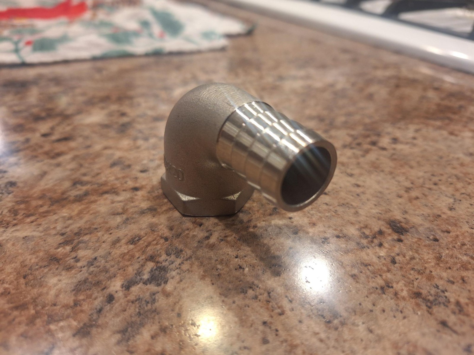 304 Stainless Steel Hose Barb Fitting Elbow 3/4″Hose x 3/4 NPT Female Pipe