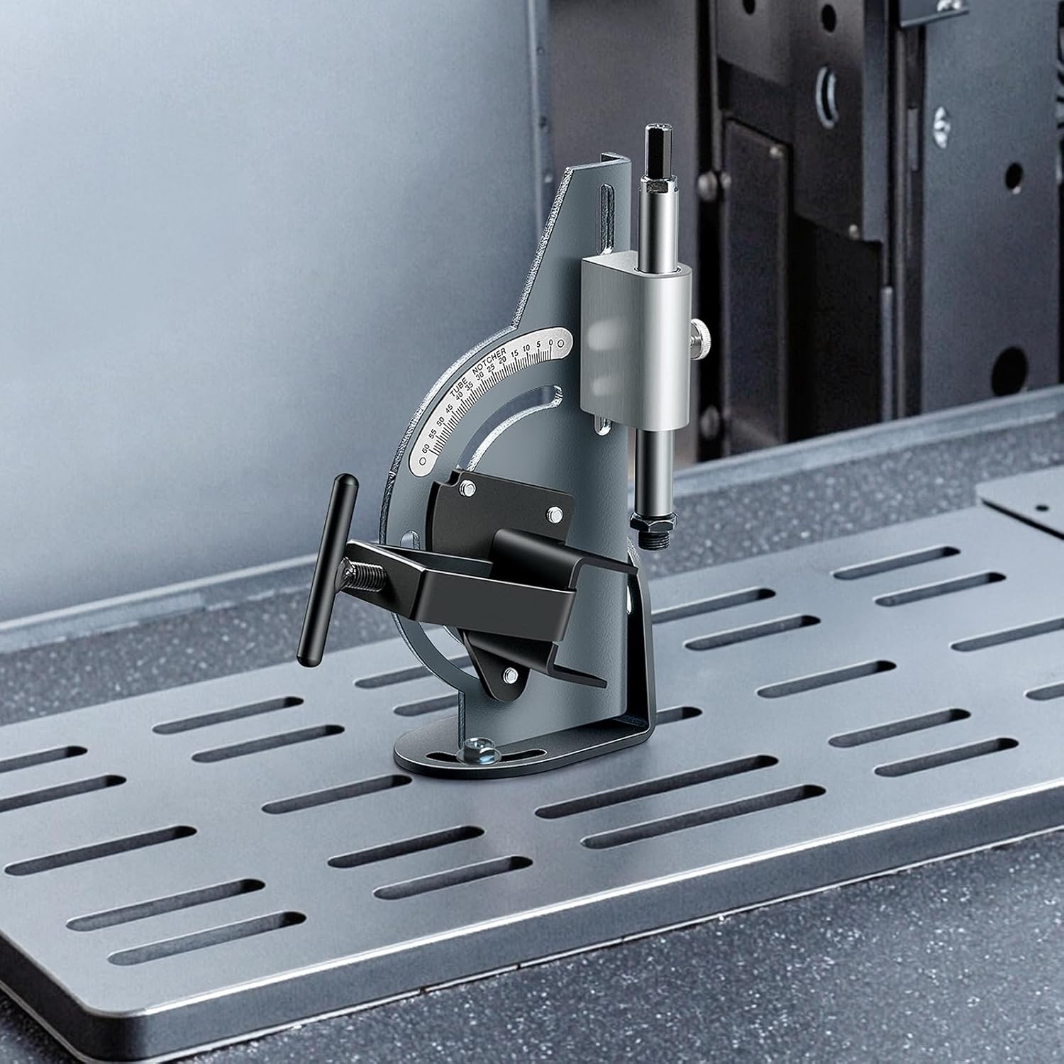 Versatile Adjustable Pipe Notcher for 1/2″ to 2″ Tubing, 0-60° Angles