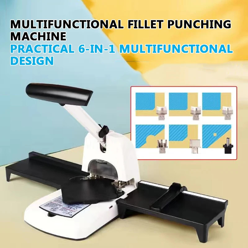 2 In 1 Multifunctional Round Hole Cutter Paper Cutter Manual Corner Fillet Machi