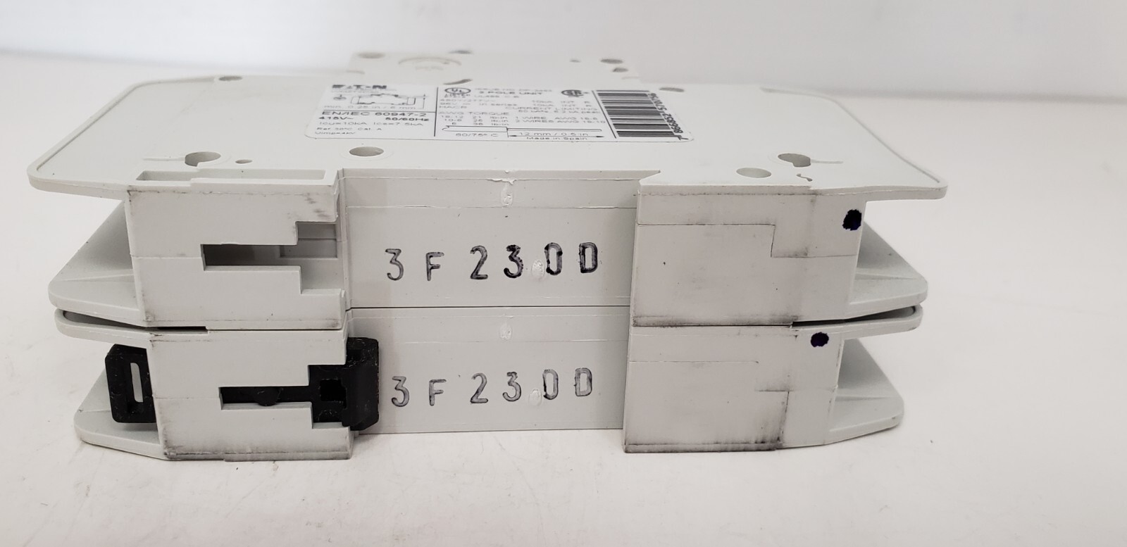 EATON WMZT2D30 (FAZ-D30-2-NA) CIRCUIT BREAKER, 2P 30A 10kA 480Y/277V TYPE D, NIB