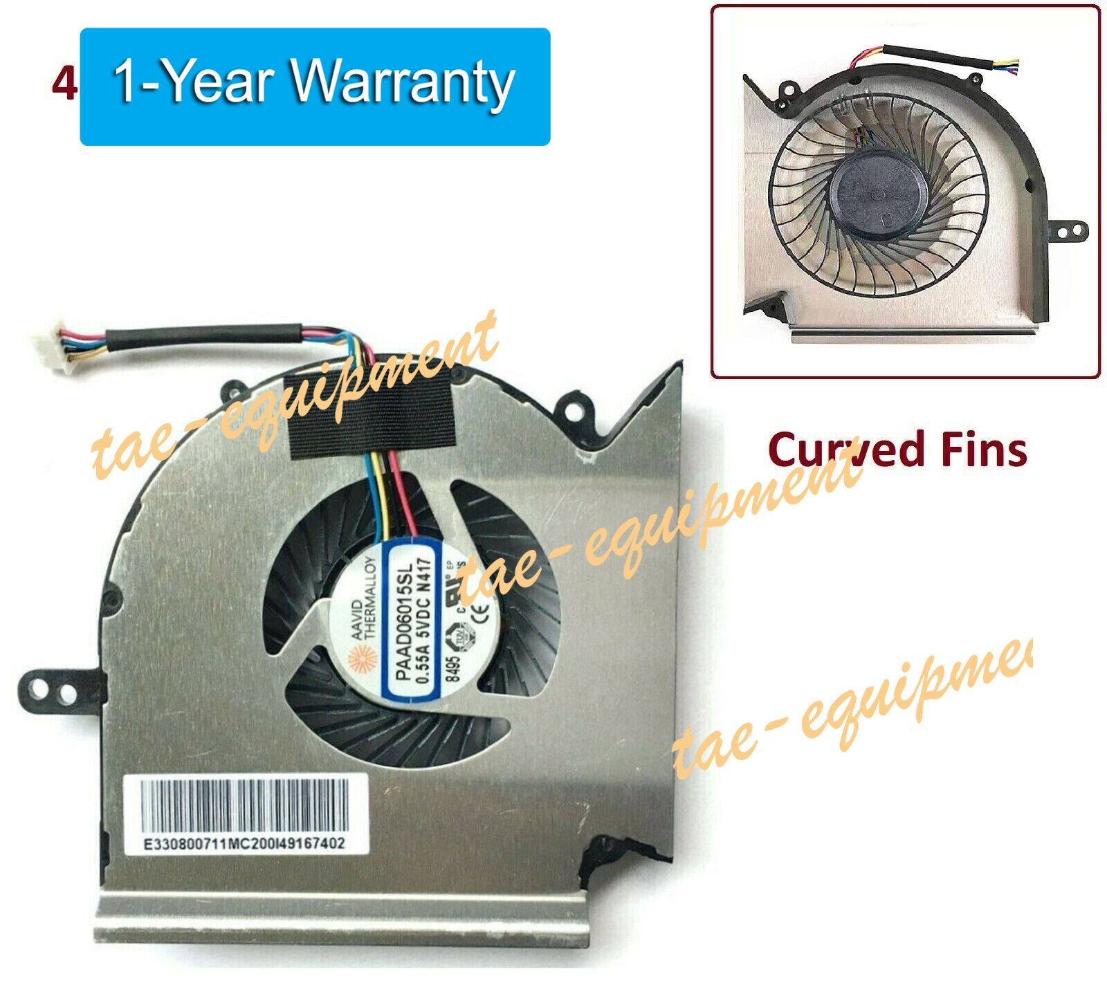 New CPU Cooling Fan for MSI GE75 GP75 GL75 WE75 GL63 GE63 GV63 GP63 GE73 GP73