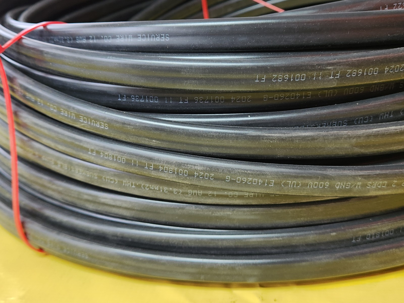 Service Wire Co. – 12 AWG – 2 Conductors w/ Ground – Shielded – 600V – 300 ft