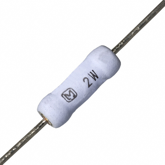 2 pcs ERG-2SJ102, 1k ohm 2W Metal Oxide Power Resistors.