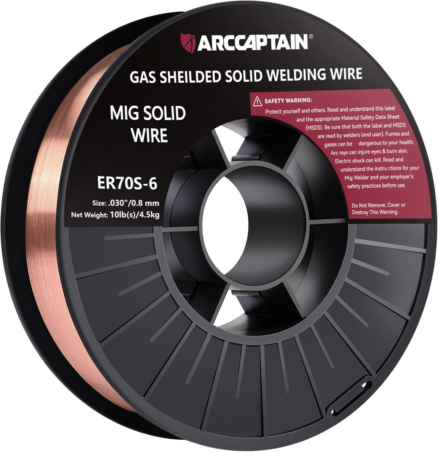 Mig Welding Wire, 0.030 10Lb Mig Wire ER70S-6 10Lbs Gas Solid Carbon Steel Lo…