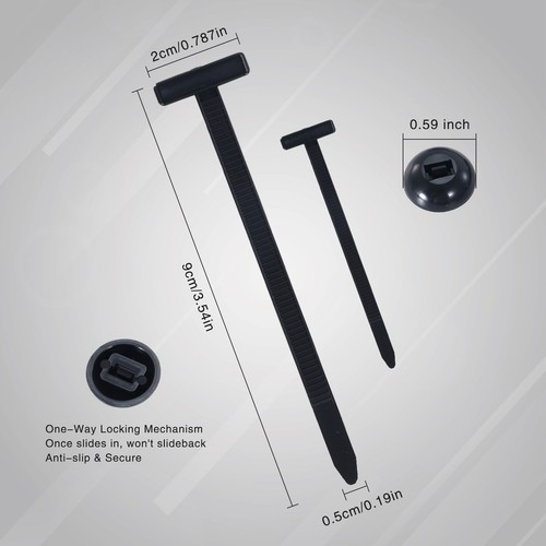 50pcs Nylon Universal Cable Tie Buckle Heavy Duty Self-Locking Free Shipping