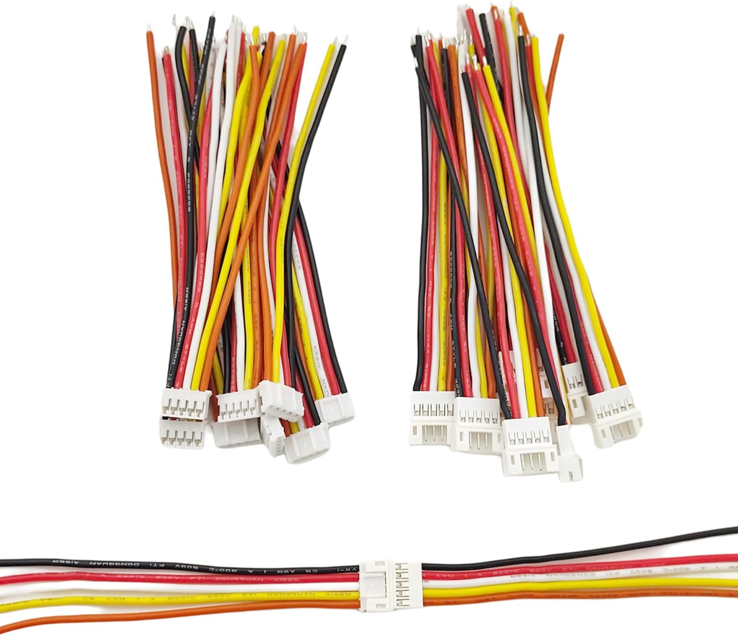 10Pairs JST PH 2.0Mm Pitch 5 Pin Male Female Connector Plug with 10Cm 22 AWG Sof