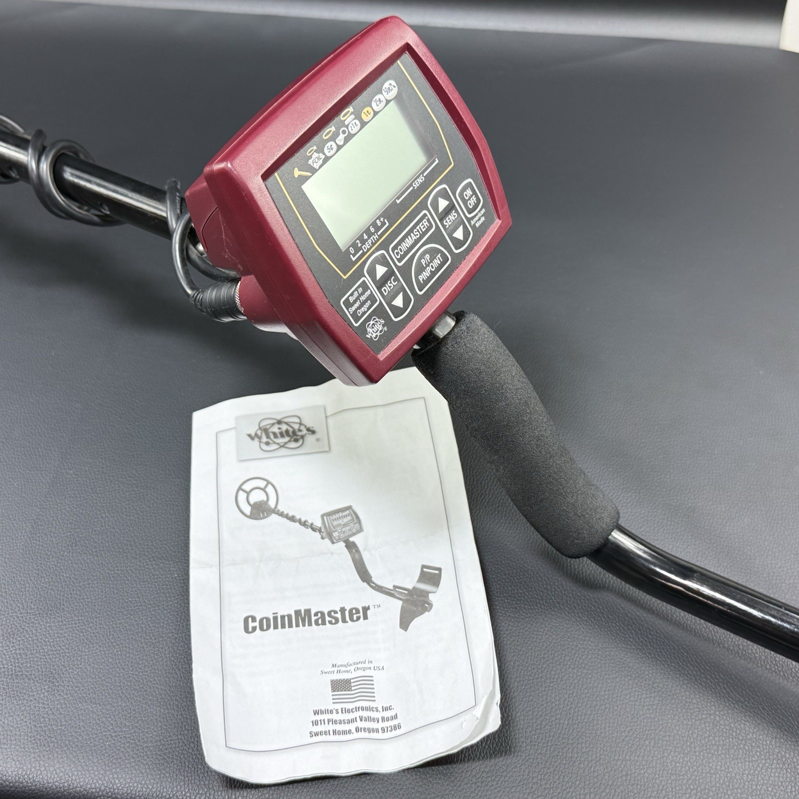 White’s Coinmaster Ground Search Metal Detector Tested Working with Manual