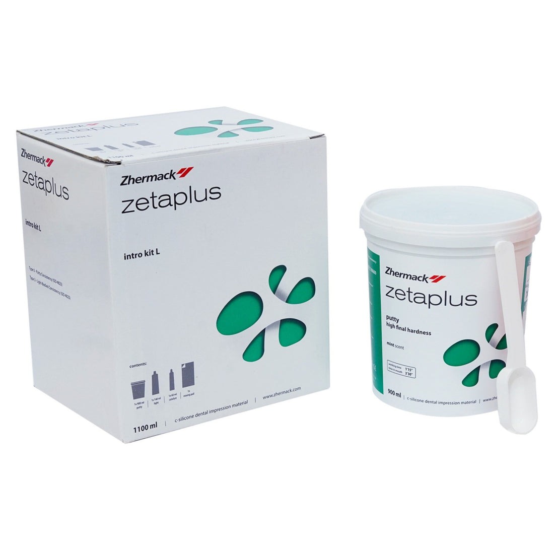 Dental Zhermack Zetaplus Impression Putty 900ml Oranwash 140ml Catalyst Gel 60ml