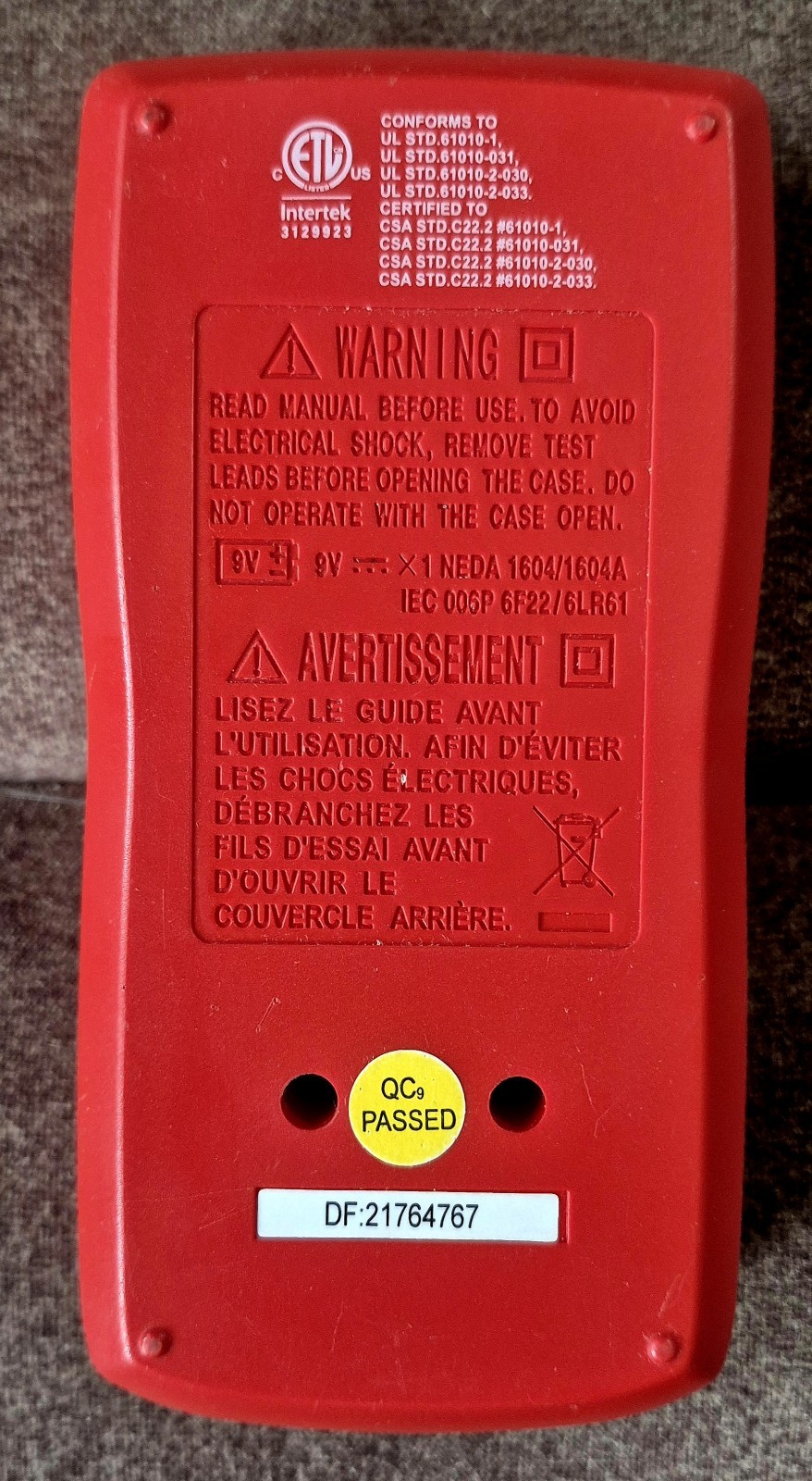 EverStart 7 Function 300V Digital Multimeter 10711WDI – NO LEADS