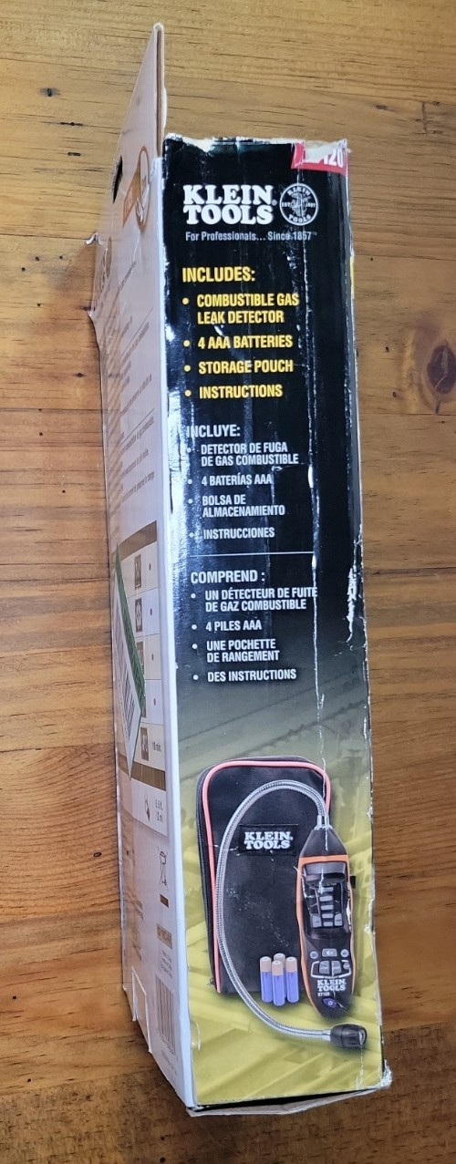Klein Tools ET120 Combustible Gas Leak Detector – New Open Box
