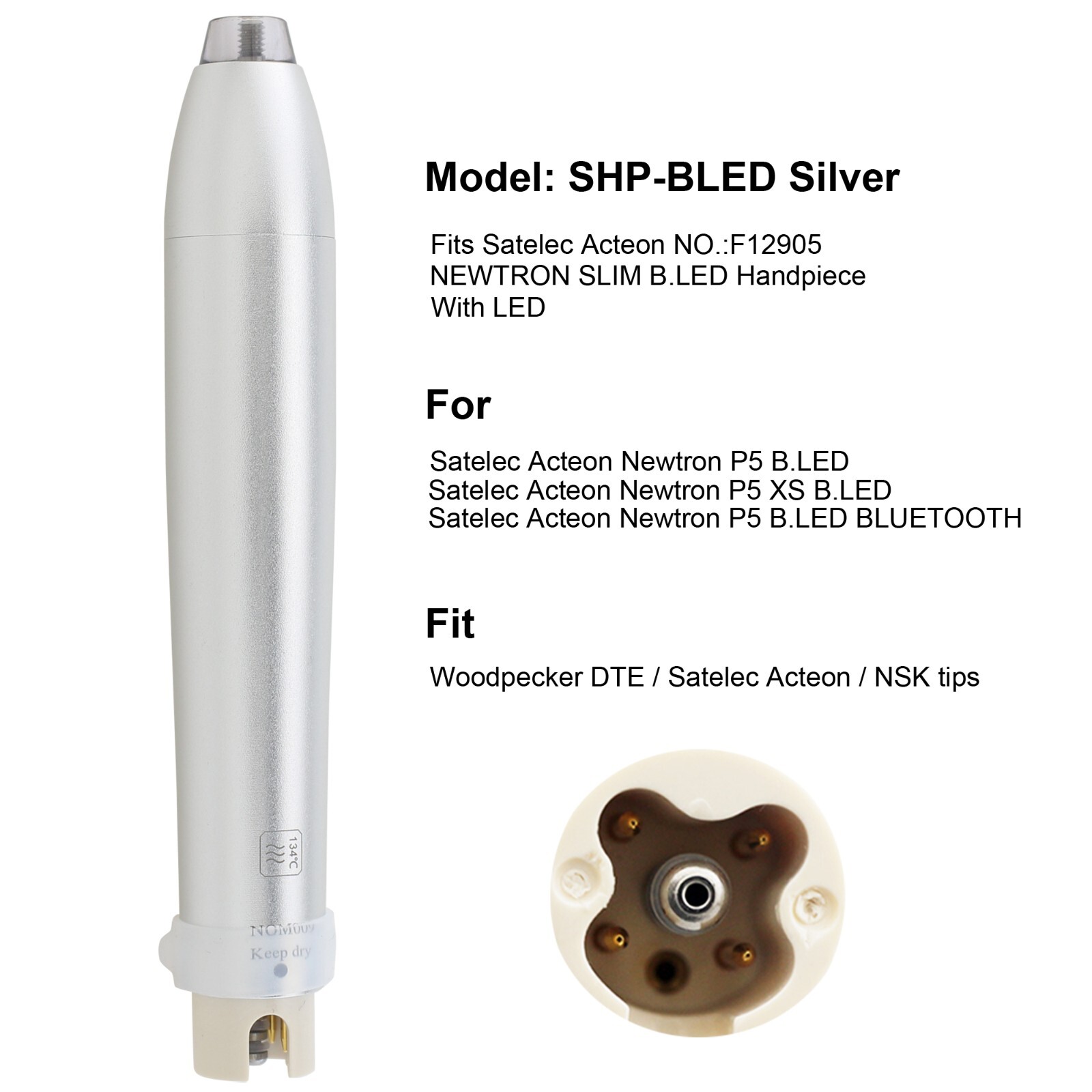 Dental Ultrasonic Scaler Handpiece P5 Newtron Slim B.LED For Satelec ACTEON Tips