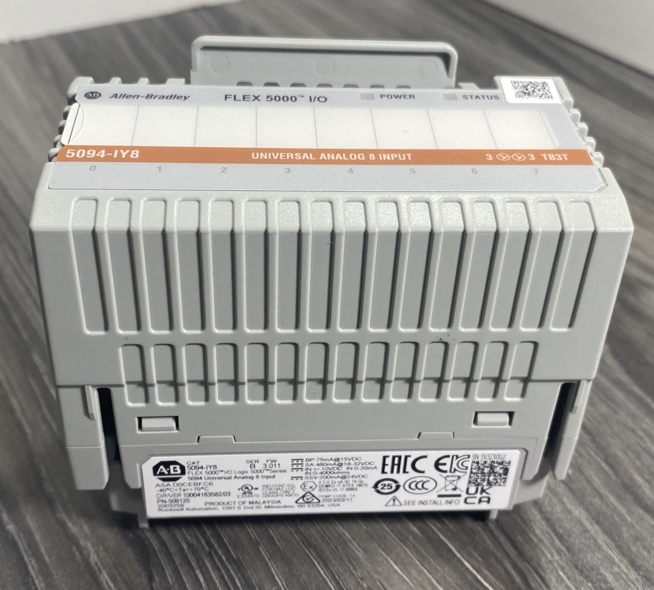 2023 Allen Bradley Flex 5000 5094-IY8 /B Universal Analog Input Module 8-Channel