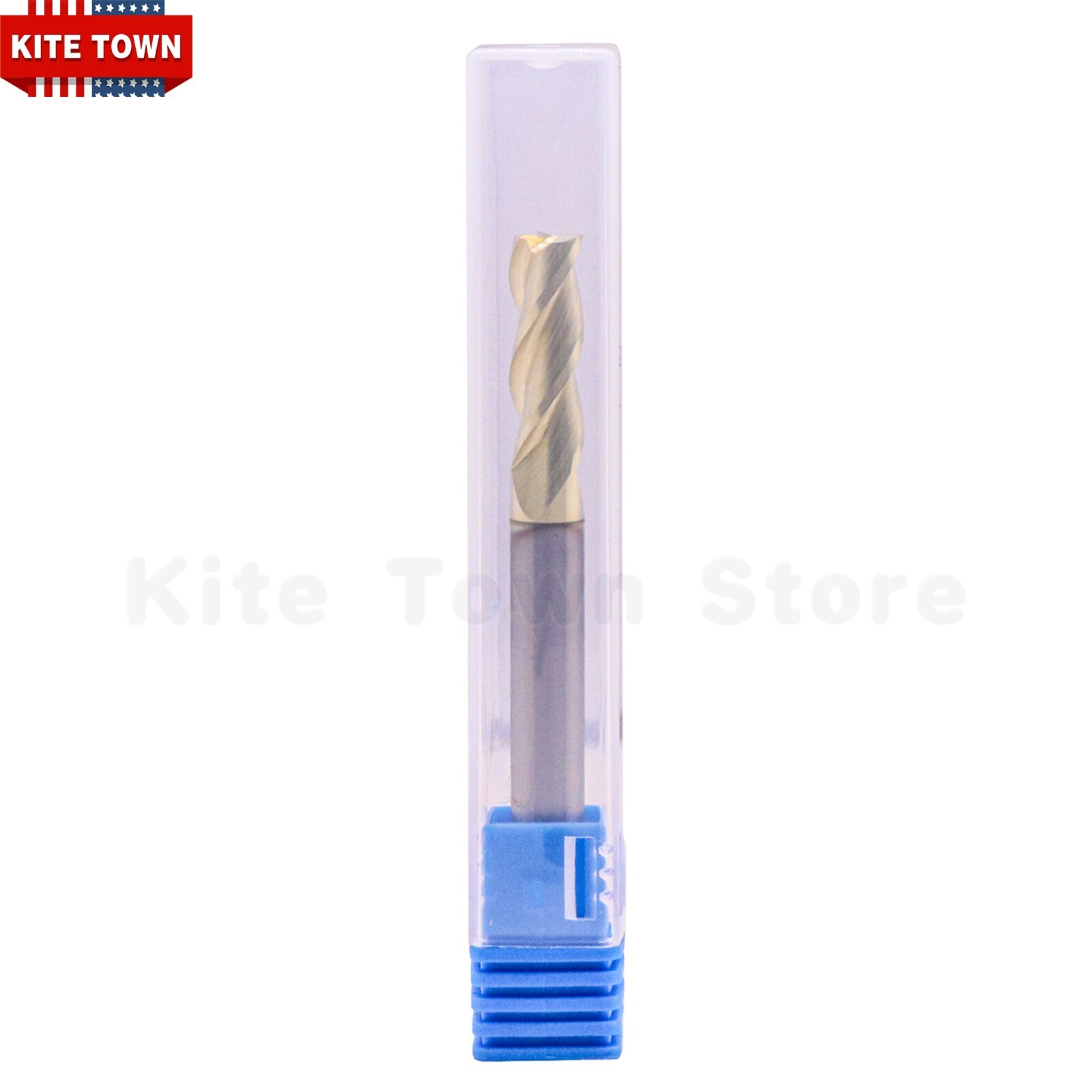 1/4″ 3 Flute Carbide End Mill 37° Helix For Aluminum – ZRN Coated – Square End