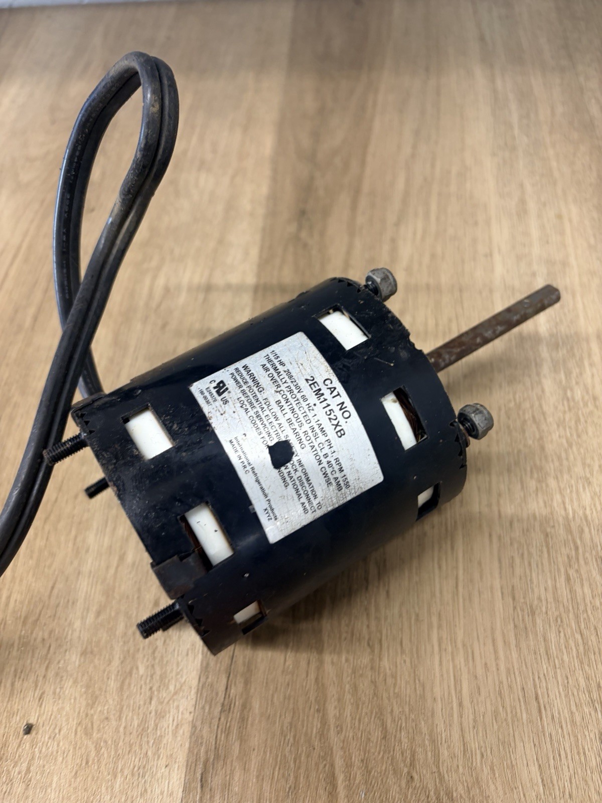 2EM1152XB 1/15 HP, 208-230 Volt, Evaporator Motor