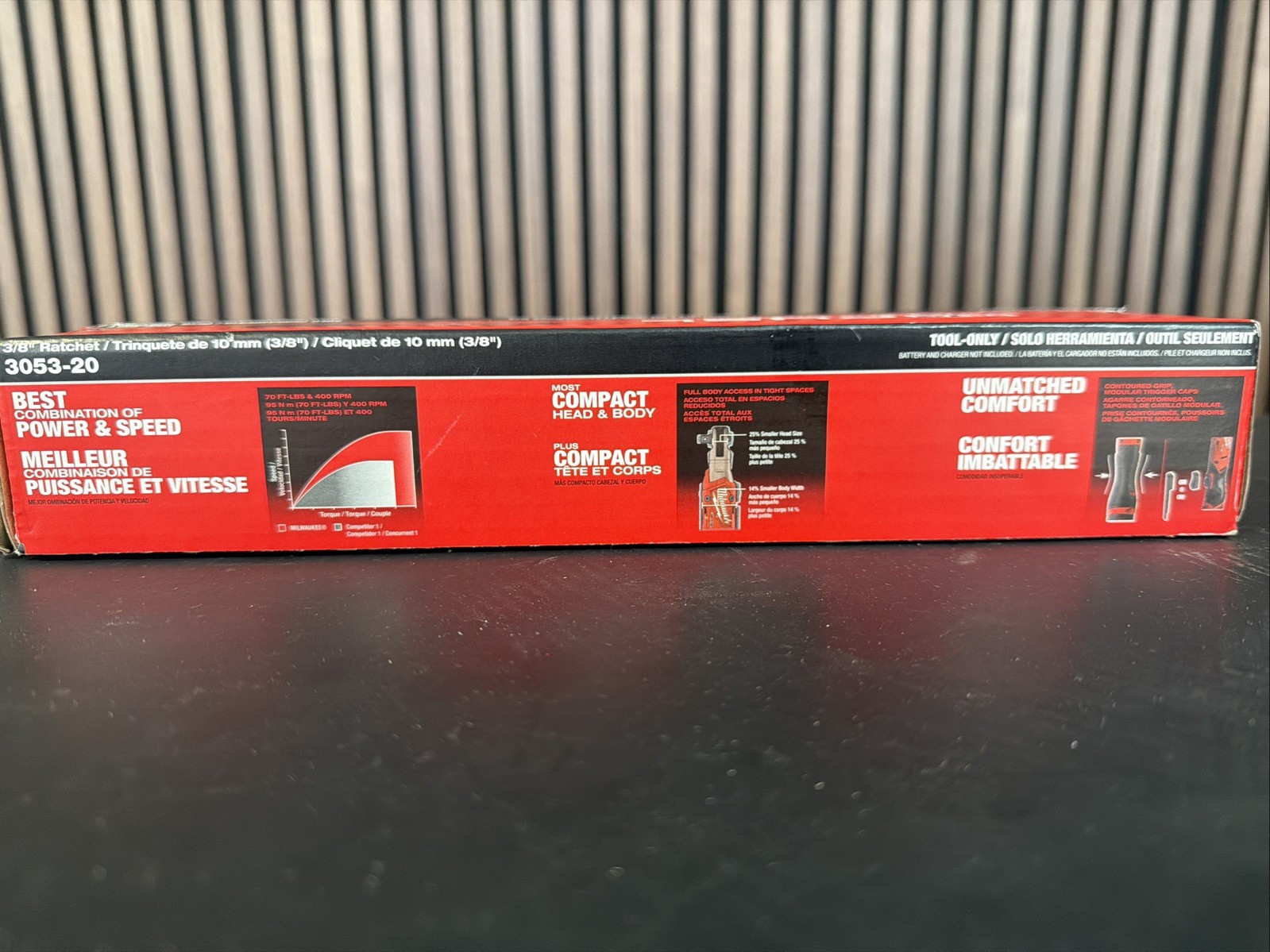 Milwaukee 3053-20 M12 FUEL 3/8 inch Ratchet Baretool