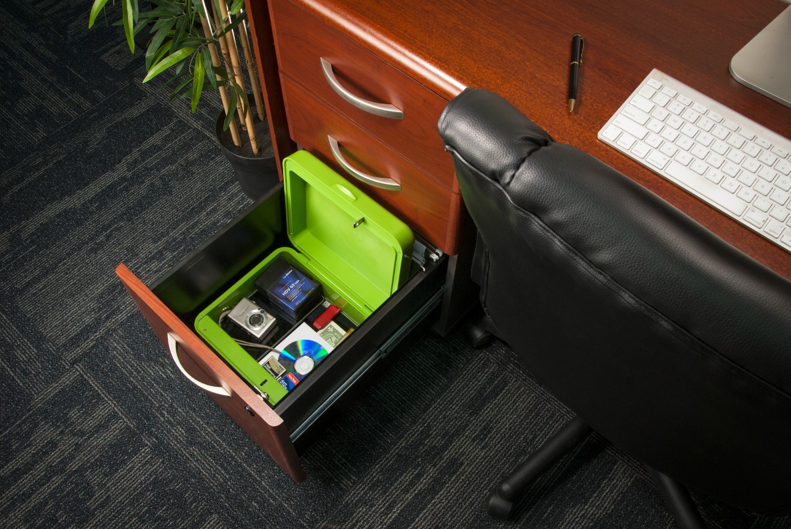 Barska AX12458 Large Portable Safe Biometric Fingerprint Jewelry Lock Box Safe
