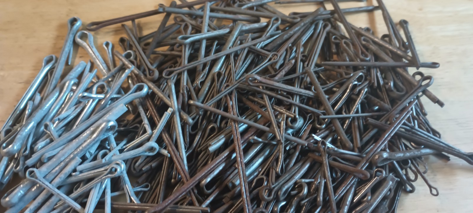 Cotter Pins Mixed Diameter and Length Extended Prong Steel 1 Pound 12.8 Ounces