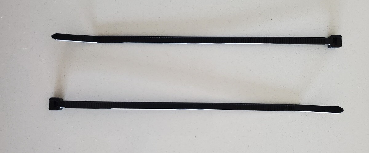 Pan-Ty® PLT1.5I-M20 Cable Tie, Black, PA6.6, 5.6″L, 40lb, PK1000