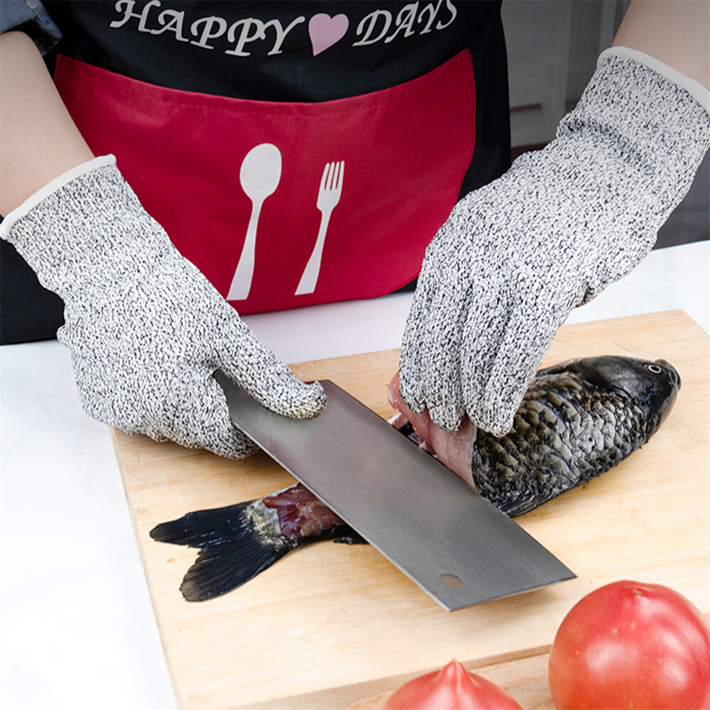 Lot Cut Proof Stab Resistant Butcher Gloves Safety Glove Kitchen L5 Protection