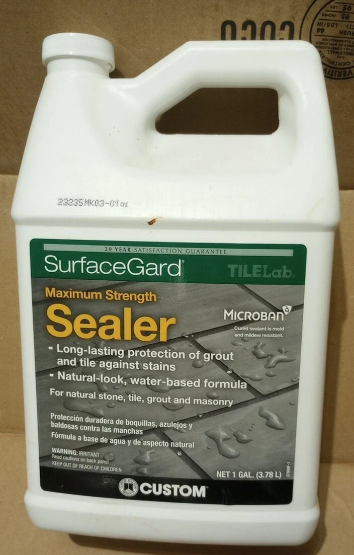 One Gallon GROUT & TILE Sealer CUSTOM BUILDING PRODUCTS TileLab 1 Gal In or Out