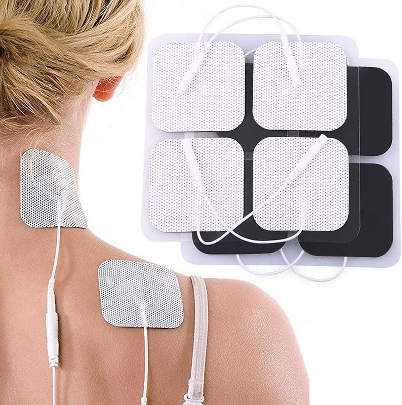 TENS Unit Electrode Pads, 20PCS 2″x2″ Adhesive Electrodes Unit…