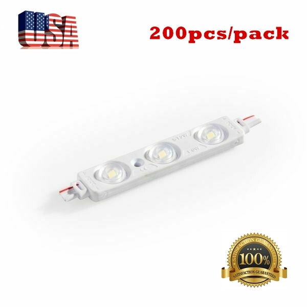 200/pack SMD 2835 116ft Waterproof LED Module 3 LED Chips White, DC12V
