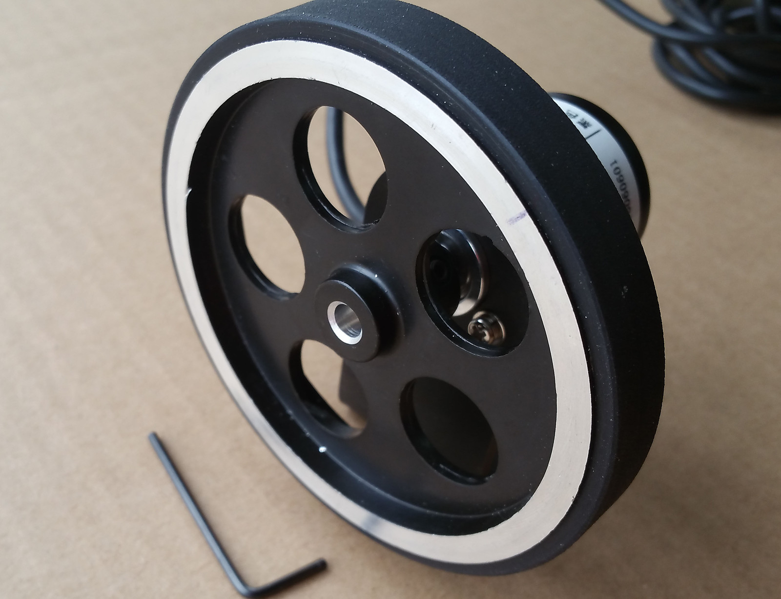 12» inch Length Wheel + Encoder + Support + Counter Grating Length Gauge Meter