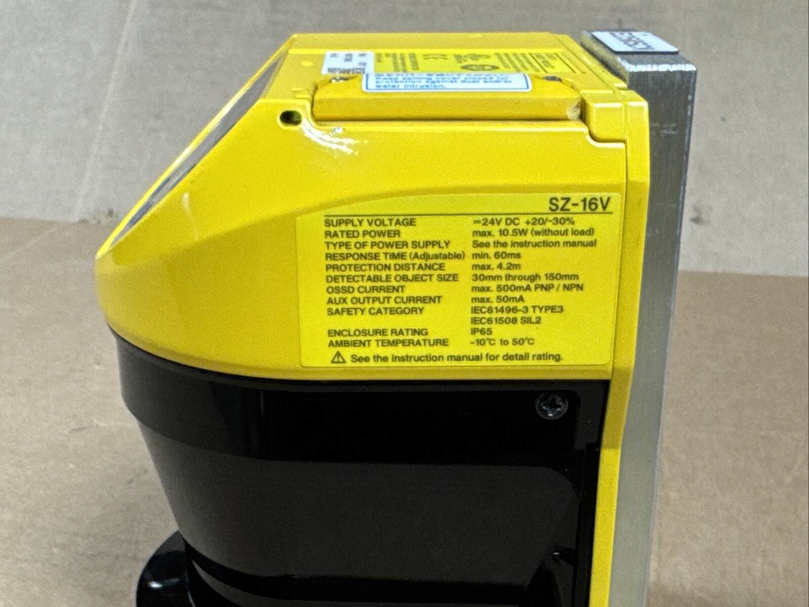 KEYENCE SZ-16V Safety Laser Scanner 24VDC CLEAN UNITS – WARRANTY – FAST SHIPPING