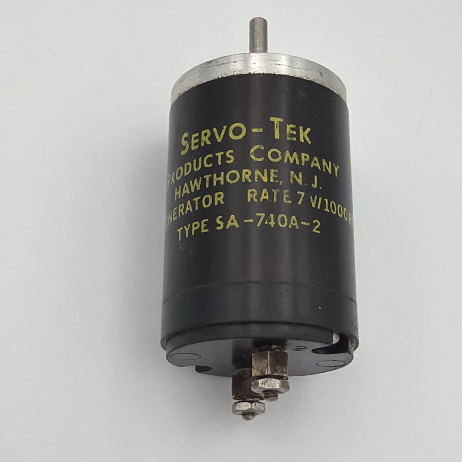 SERVO-TEK SA-740A-2 GENERATOR 7V/1000RPM