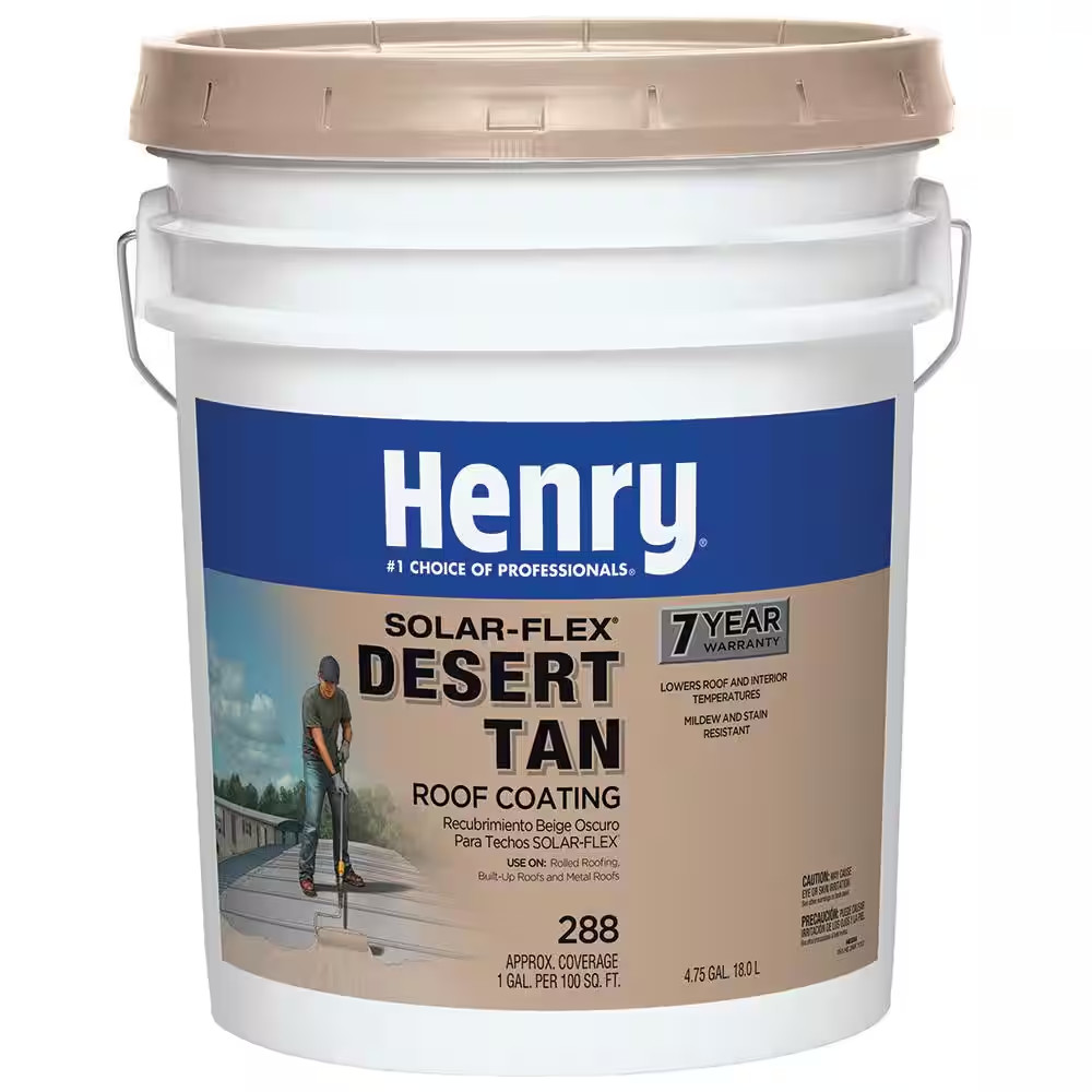 288 Solar-Flex Desert Tan Acrylic Elastomeric Reflective Roof Coating 4.75 Gal.