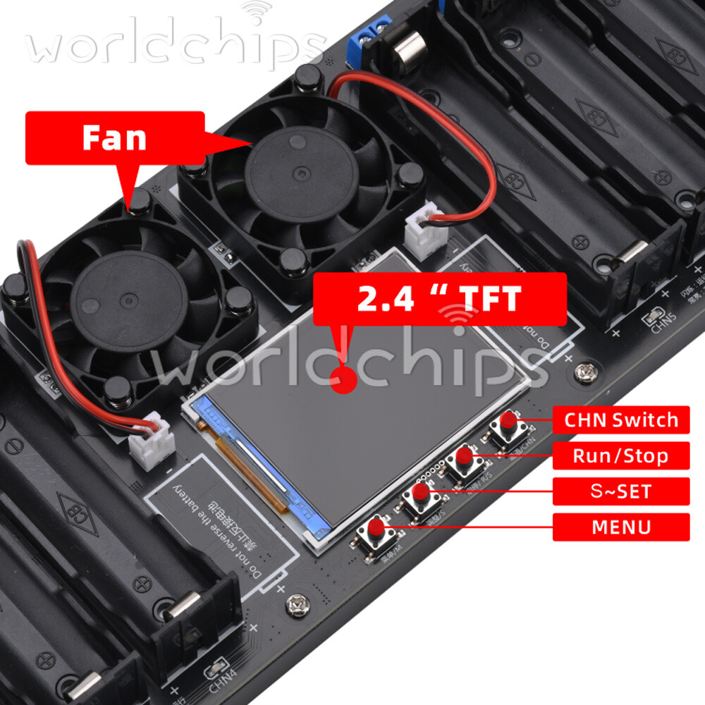 18650/21700 Battery Capacity Internal Resistance Tester Auto Charging Discharge