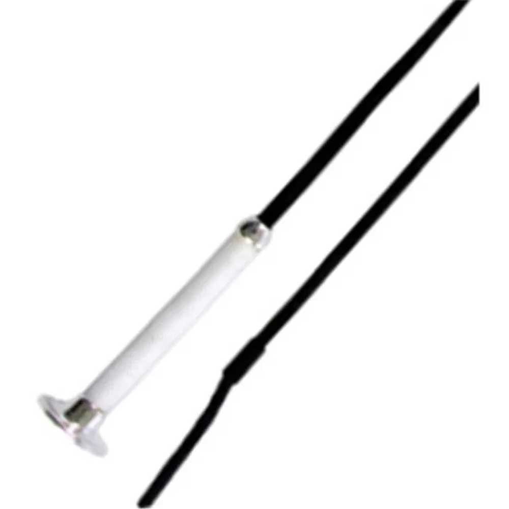 Jacks dressage Whip with White Leather Covered Grip Handle – Black 1541-36in