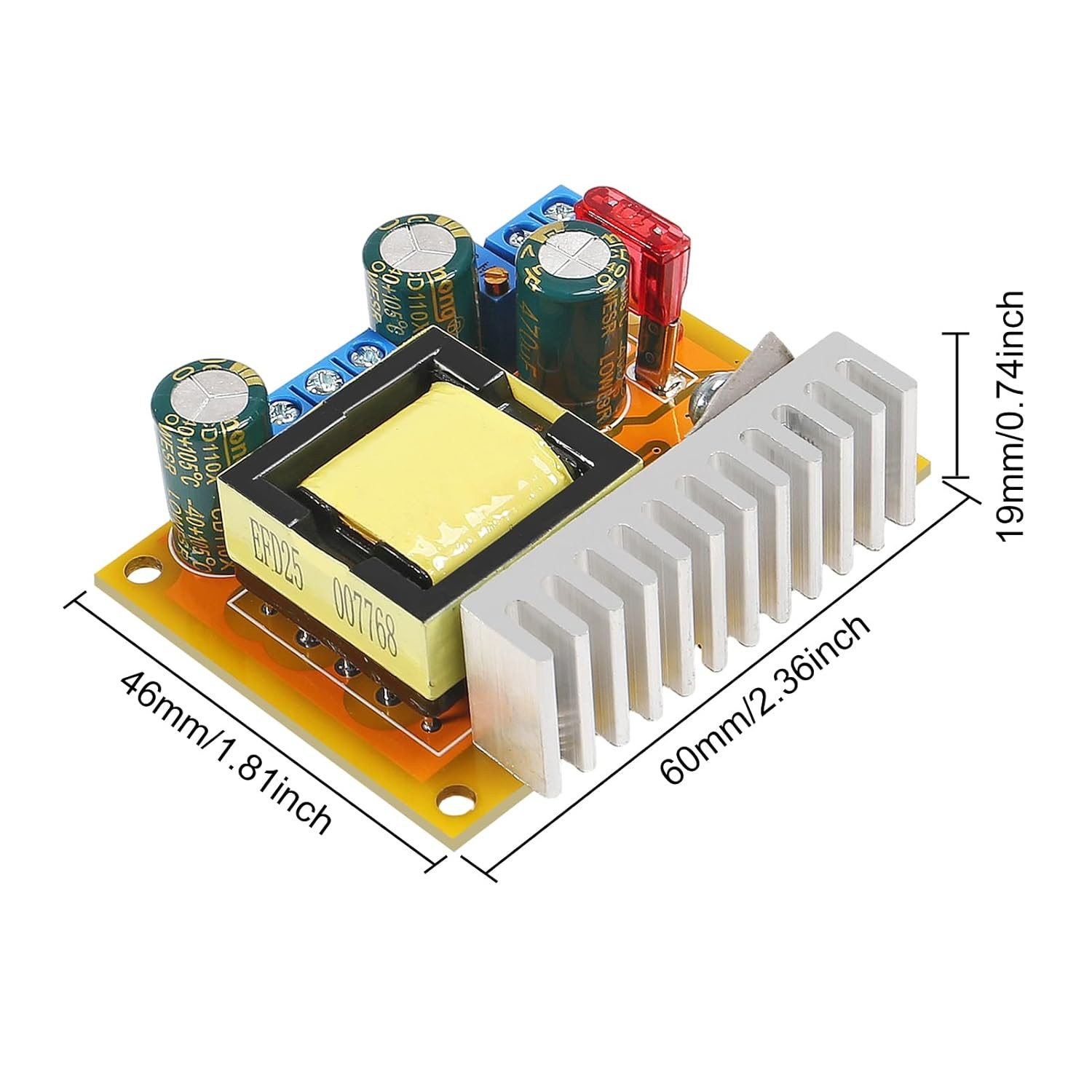 2Pcs DC-DC High Voltage Boost Converter 8V-32V to ±45V-390V ZVS Step-Up Booster