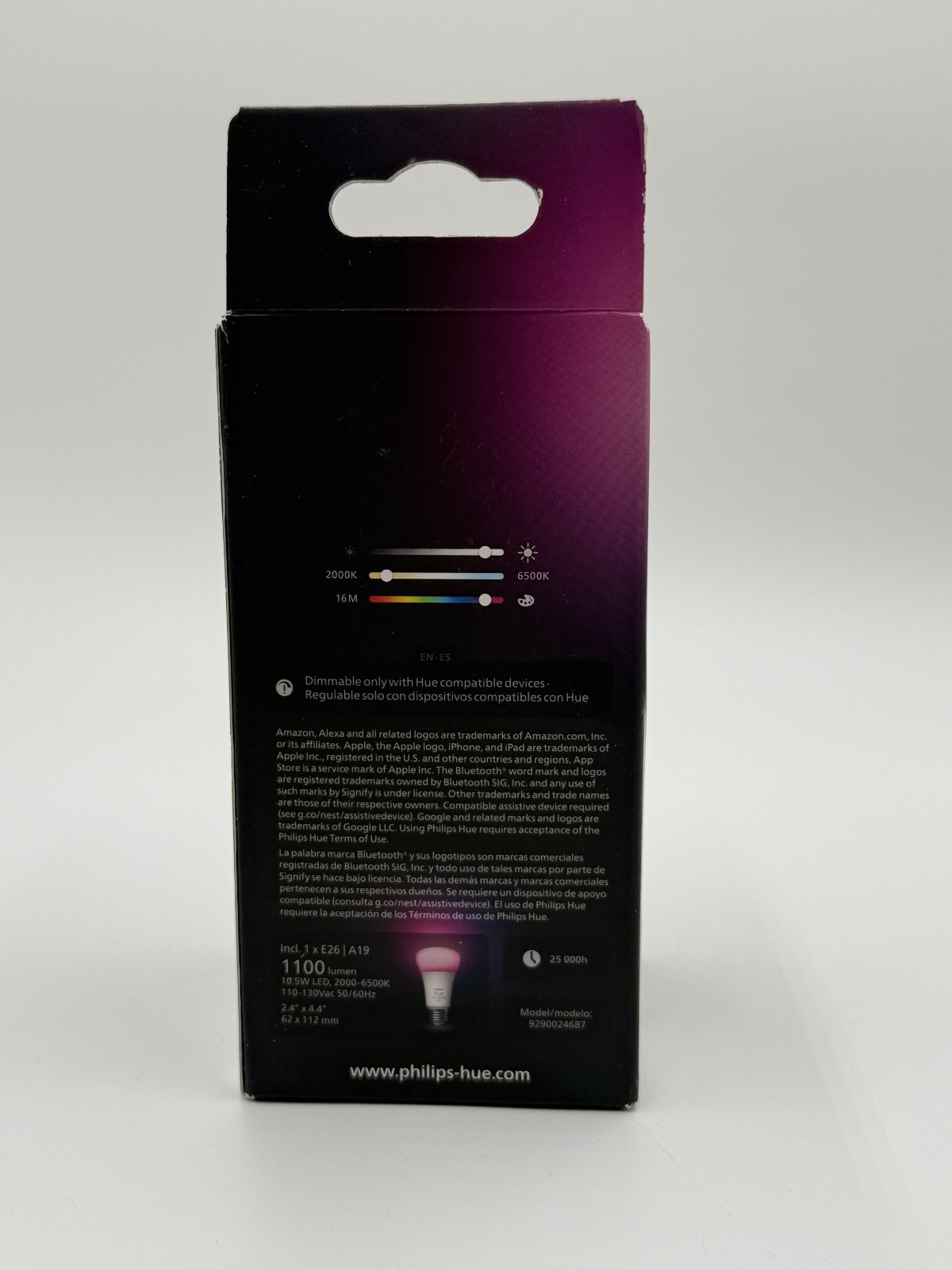 Philips Hue E26 A19 White Color Ambiance 75W Smart LED Bulb 1100LM Bluetooth New