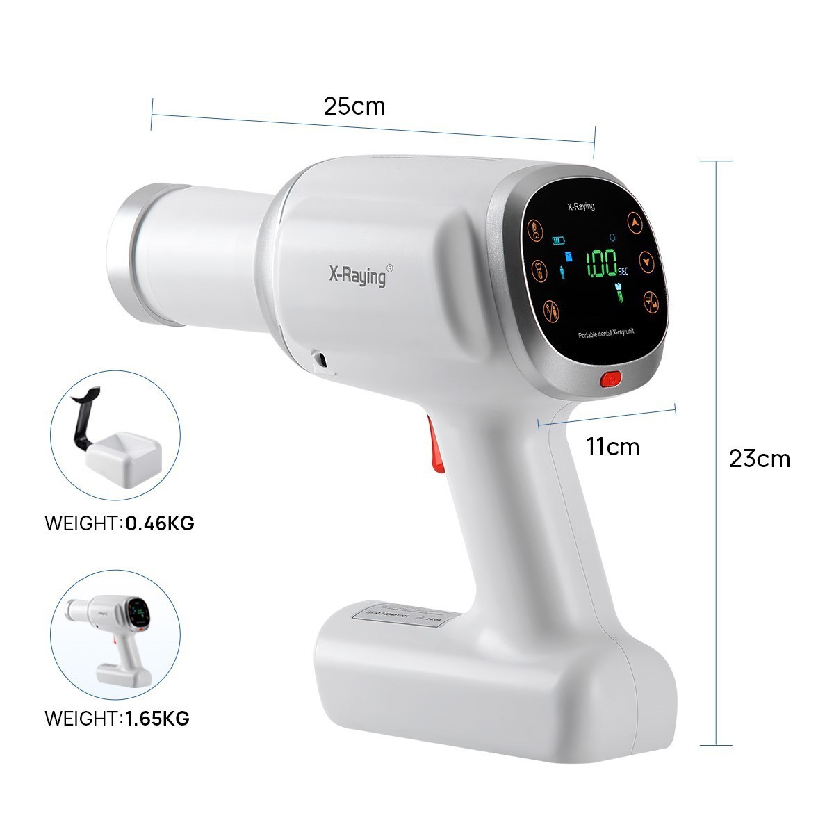 Dental Portable Handhold X Machine Unit Ray with Scatter Shield High Frequency