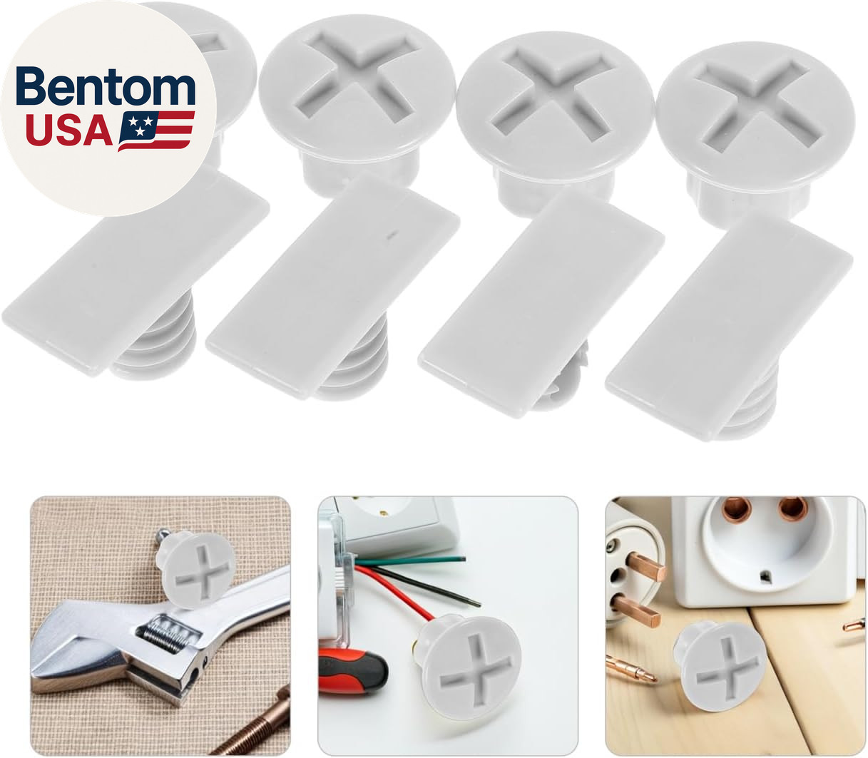 1 Set Plastic Replacement Parts for Play Equipment Enhanced Safety Bolts Nuts